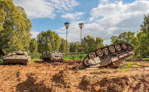 На Голанах перевернулся танк ЦАХАЛа