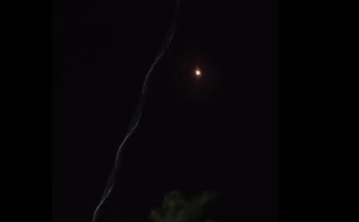 Видео: как ракета-перехватчик упала в районе Ришон-ле-Циона
