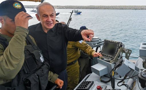"Вы - морские львы!" Нетаниягу посетил базу ВМС в Ашдоде | Фото: Коби Гидон, GPO