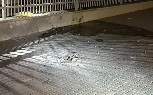 Попадание в Сдероте на территории детского сада | Фото: דוברות שדרות